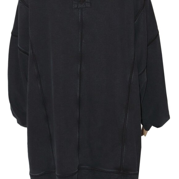 Free People Flow And Groove Pullover Black Oversized Pullover Top S - Picture 5 of 6